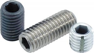 DIN913/551 Hexagon socket set screws with flat point BL/ZN/INOX