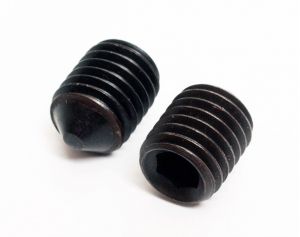 DIN914 Hexagon socket set screws with cone point 45H BLACK