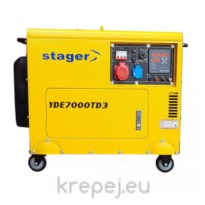 ДИЗЕЛОВ ТРИФАЗЕН ГЕНЕРАТОР STAGER YDE7000TD3 