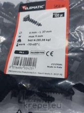 PVC ДЮБЕЛ УХО W9 Ф6X37 КАБЕЛНИ ВРЪЗКИ ELEMATIC