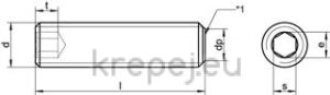 ВИНТ СТОПОРЕН 4Х8 DIN913/4026 НЕРЪЖ INOX A2