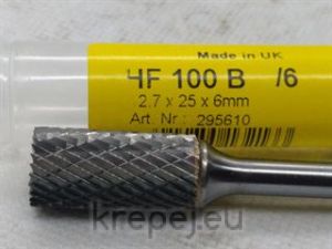 295610 КАРБИД ФРЕЗЕР HF100B Ф6 25X12.7 KLINGSPОR