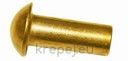 НИТ 4Х10 DIN660 ПОЛУОБЛА ГЛАВА МЕСИНГ BRASS MS
