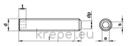 ВИНТ СТОПОРЕН 6Х40 DIN913/4026 НЕРЪЖ INOX A2 