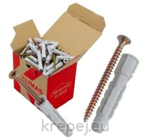 KW06060N ДЮБЕЛ УНИ. НАЙЛОН 6Х60 + ВИНТ WKRET