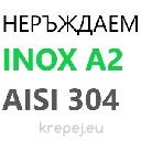 НИТ 5Х10 DIN660 ПОЛУОБЛА ГЛАВА НЕРЪЖДАЕМ INOX A2