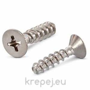 ВИНТ 3.5Х8 ФРЕЗЕНК СРЯЗАН PH2 ЗА PVC INOX A2 PH2
