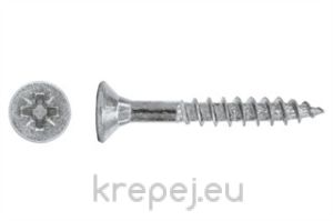 ВИНТ 5.0Х140 ЗА ДЪРВО БЯЛ DIN7505 PZ ZN