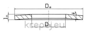 ШАЙБА M20 Ф21Х32X4.0 DIN1441/440 УСИЛЕНА ЦИНК ZN