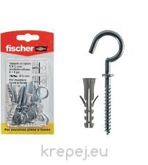 504430 ВИНТ - КУКА С ДЮБЕЛ 6Х40 8 БР FISCHER