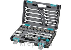 Комплектите инструменти, 31 части, 1/2", пластмасов куфар STELS